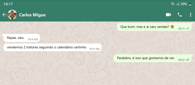 Prova social WhatsApp